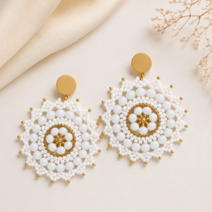 ChatGPT Image 13 ago 2026, 18_13_16 Aros Mandala Blanco y Dorado en Acero Inoxidable
