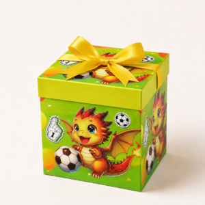 EMP-DRAGON-FUT-001-03 Caja de Regalo Infantil – Dragón Fútbol