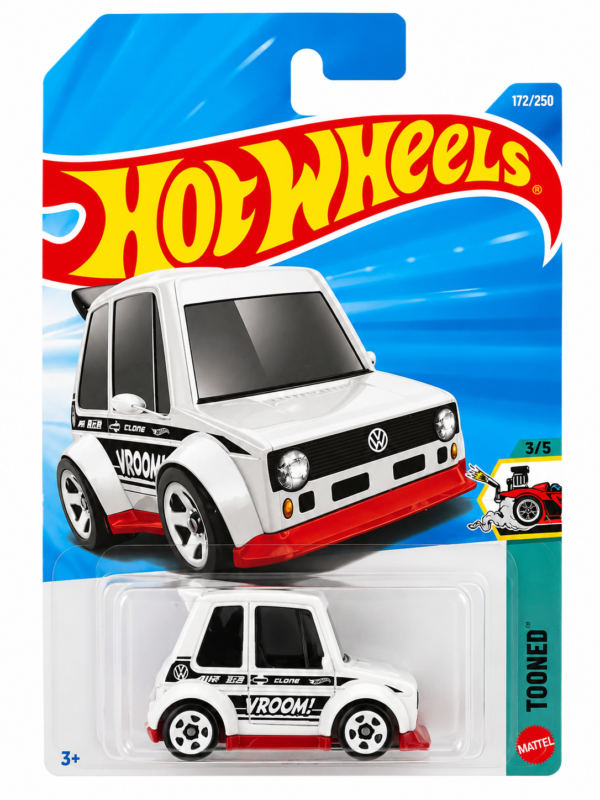 HW-VW-GOLF-MK1-TOONED Hot Wheels Volkswagen Golf Mk1 – Tooned